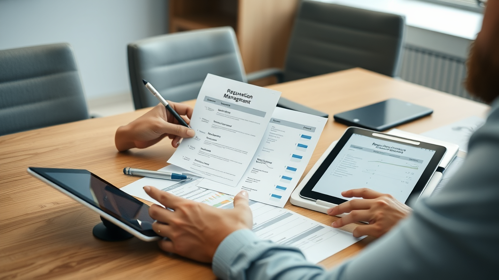 reputation repair consultant comparing reputation management service options