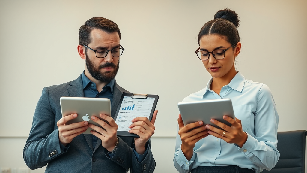 Business leaders review different reputation monitoring software tools to select the best online reputation management strategy.