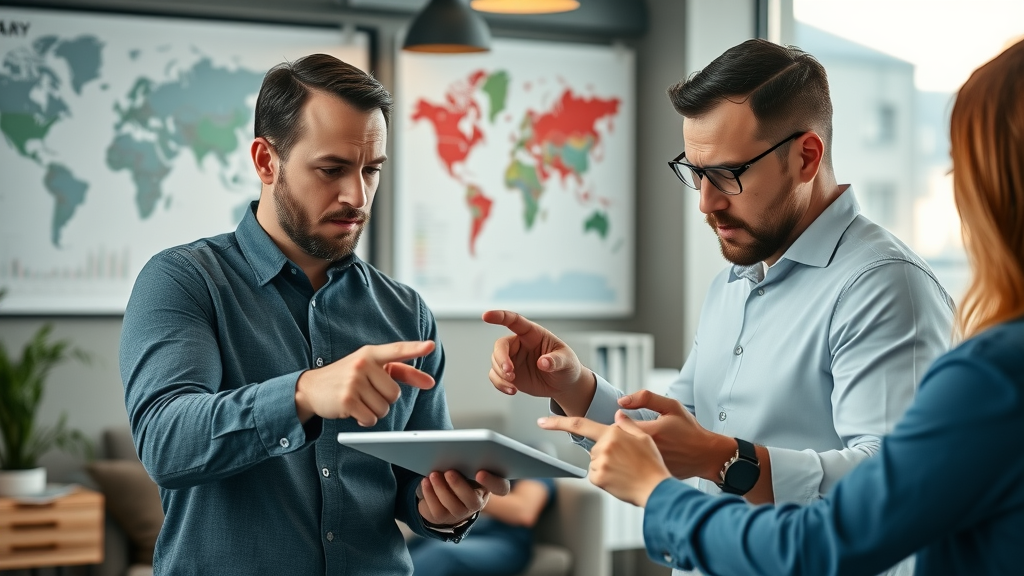 determined business recovery team analyzing case studies and crisis response for reputation risk