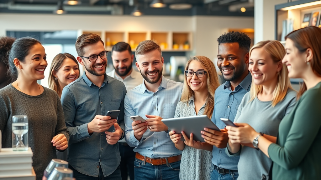 good corporate reputation satisfied customers interacting innovative products staff