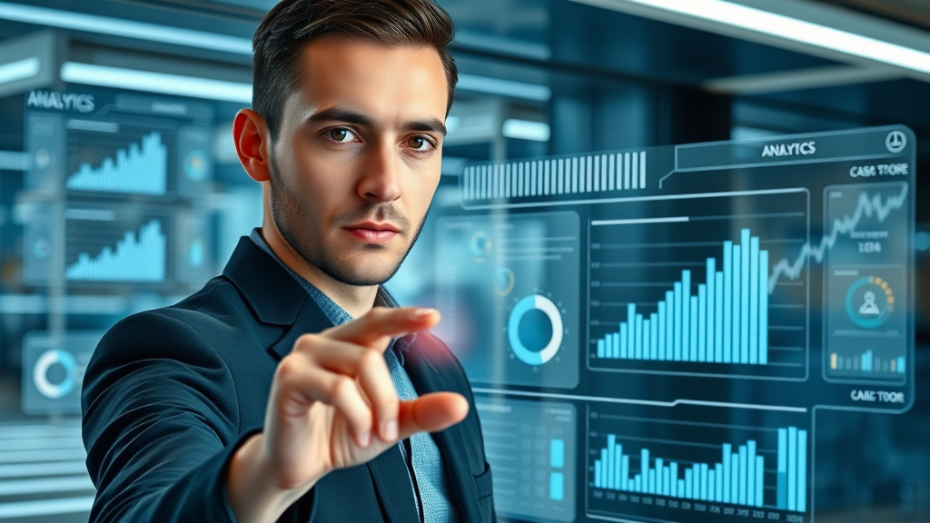 user interface comparing social media analytics tools with futurist digital displays