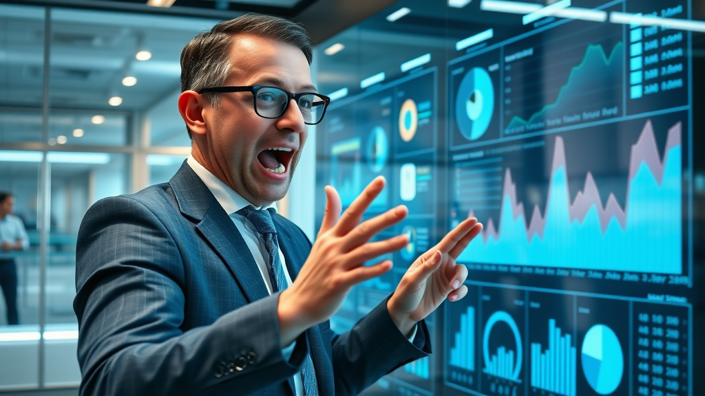 business manager using reputation marketing software for online review analytics