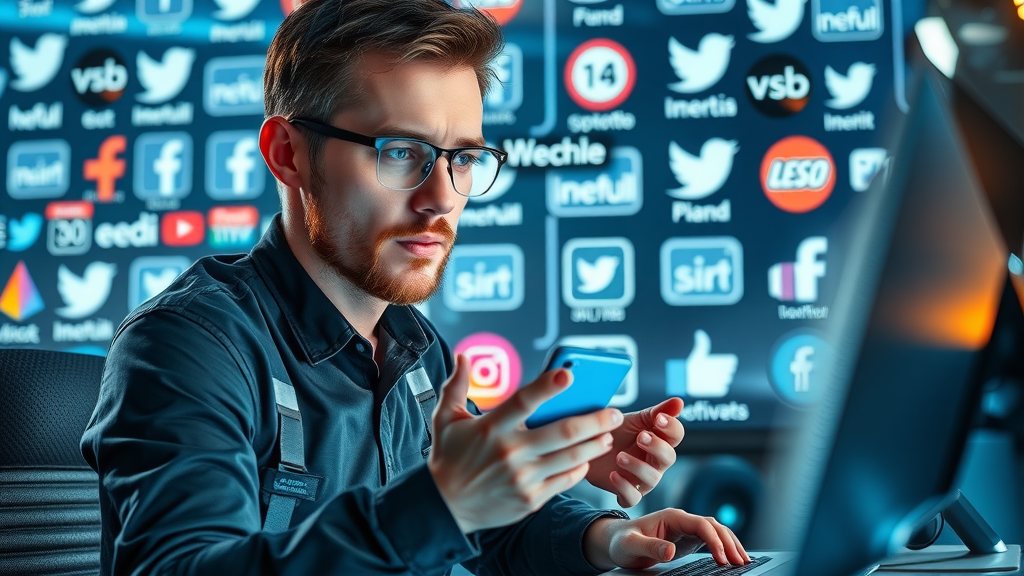 social media marketer scheduling campaign posts brand awareness content marketing