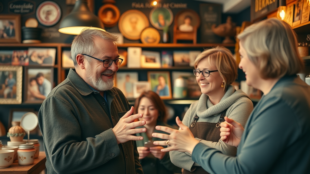 family-run small business sharing authentic brand story with customers