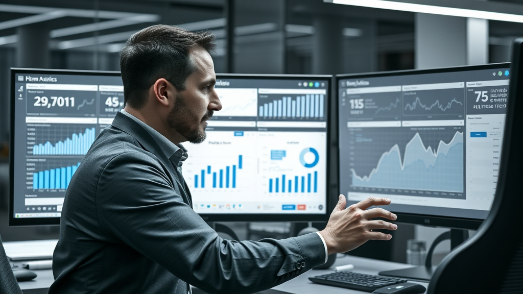 advertiser analyzing google ads cost per click and display ad metrics for optimization