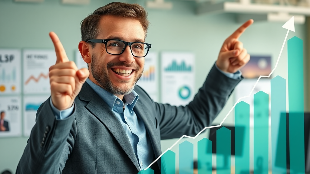 dynamic upward business growth graph for small business marketing