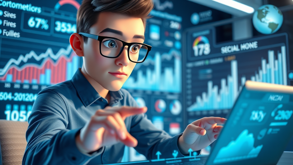 Social Media Analytics Dashboard Visualizing Engagement Metrics