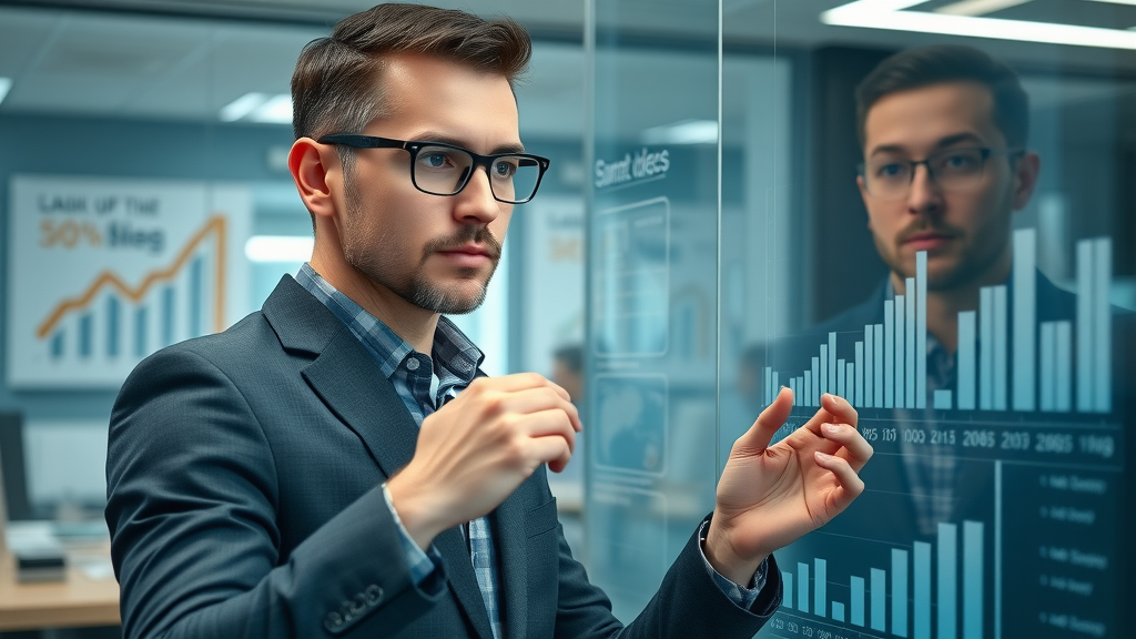 paid advertising campaign objectives marketing professional planning goals on a progress chart in a modern office