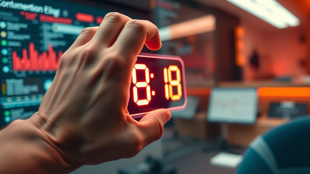 Urgency-driven CTA button next to countdown timer, call to action marketing, sense of urgency