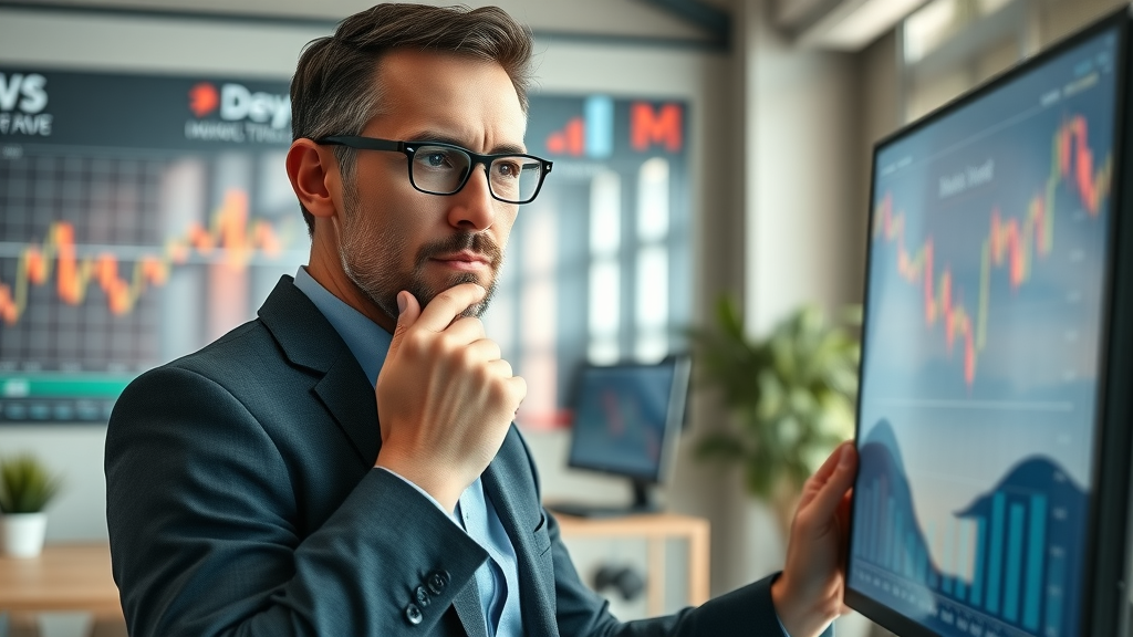 brand positioning marketing expert analyzing data with branding graphics