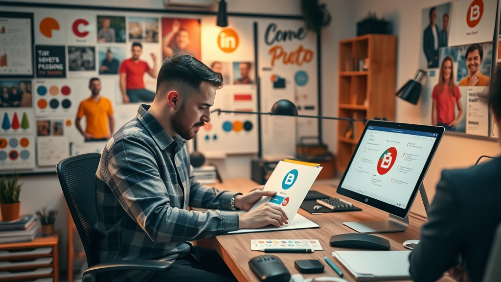 corporate branding, inspiring brand logo creation process, designer sketching logos in creative studio, branding brainstorming
