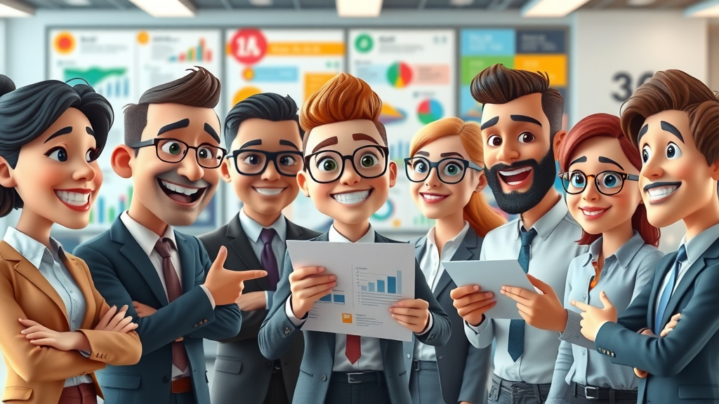 brand positioning professionals evaluating strategy options with infographics