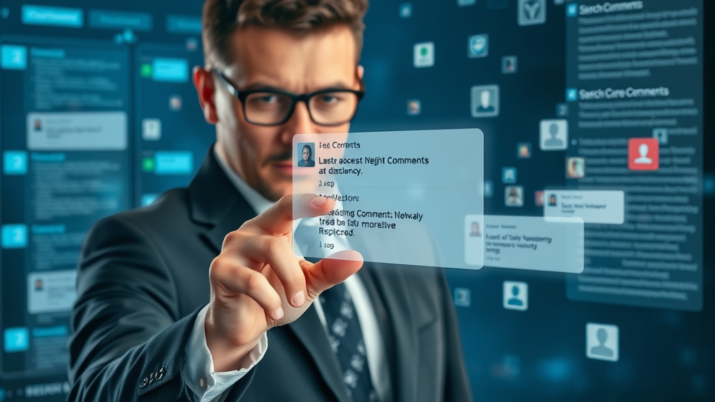 reputation repair determined businessperson removing negative comments from virtual screen