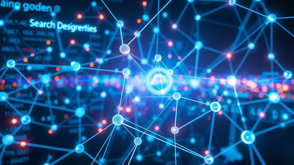 Visualization of evolving search engine algorithms and digital nodes