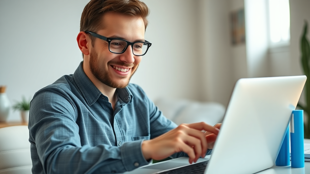Conversion-optimized landing page with must-have PPC campaign features being reviewed by user