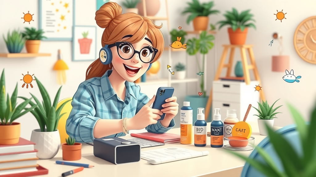 content creation influencer arranging products social media campaign brand awareness