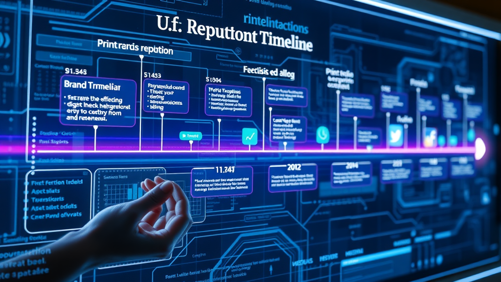 Timeline showing evolution from print media to digital reputation marketing strategies