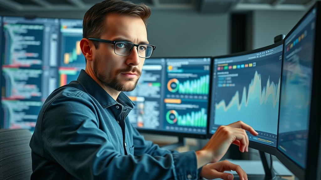 SEO expert optimizing digital marketing website analytics