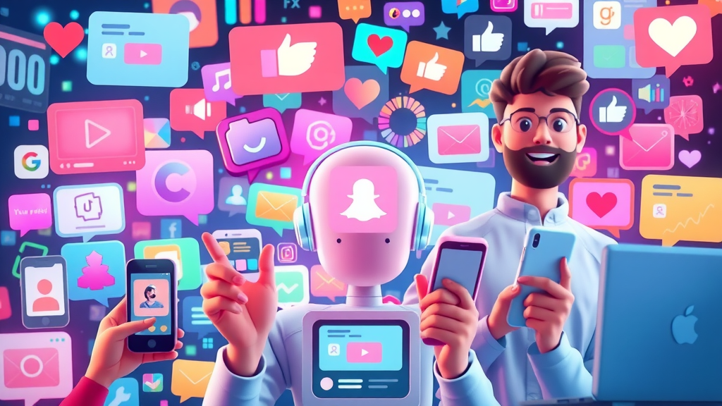 Digital montage showing short videos, memes, live streams, podcasts, and infographics as examples of diverse social media content.
