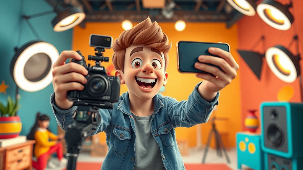 influencer recording content to increase brand awareness digitally