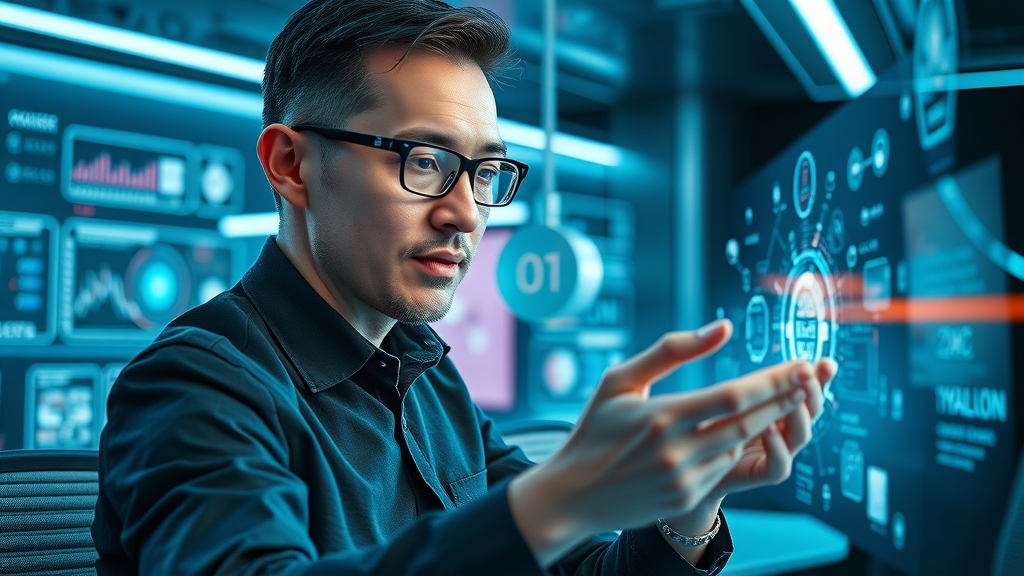 digital marketer analyzing AI generated content marketing trends
