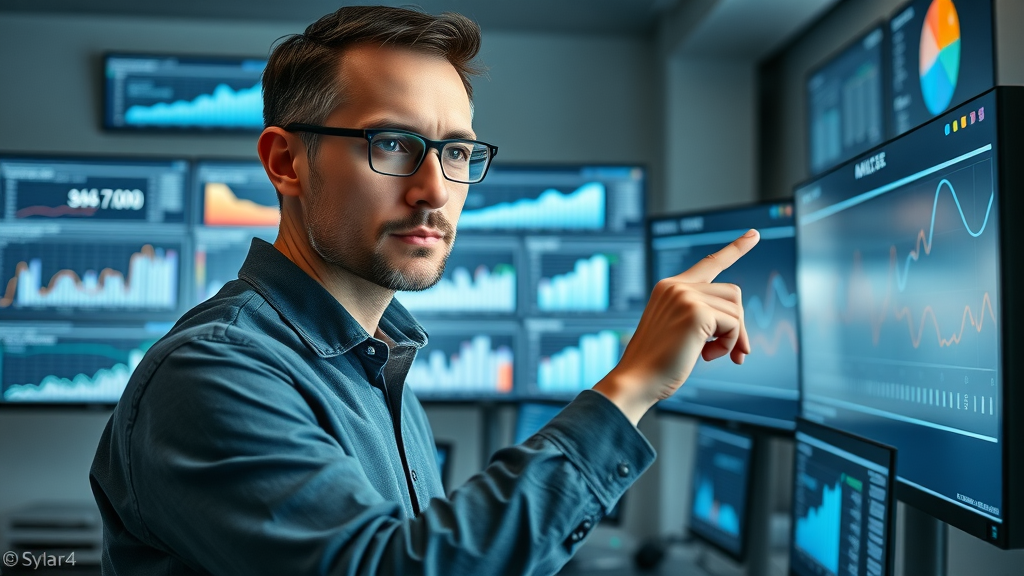 business analyst reviewing NPS and brand sentiment analytics for Sterling Heights brand reputation, charts, trend, KPIs
