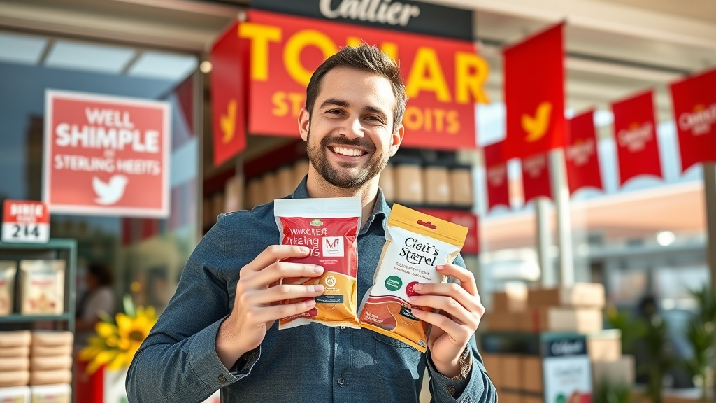 successful Sterling Heights entrepreneur with branded packaging, building strong brand reputation through brand identity