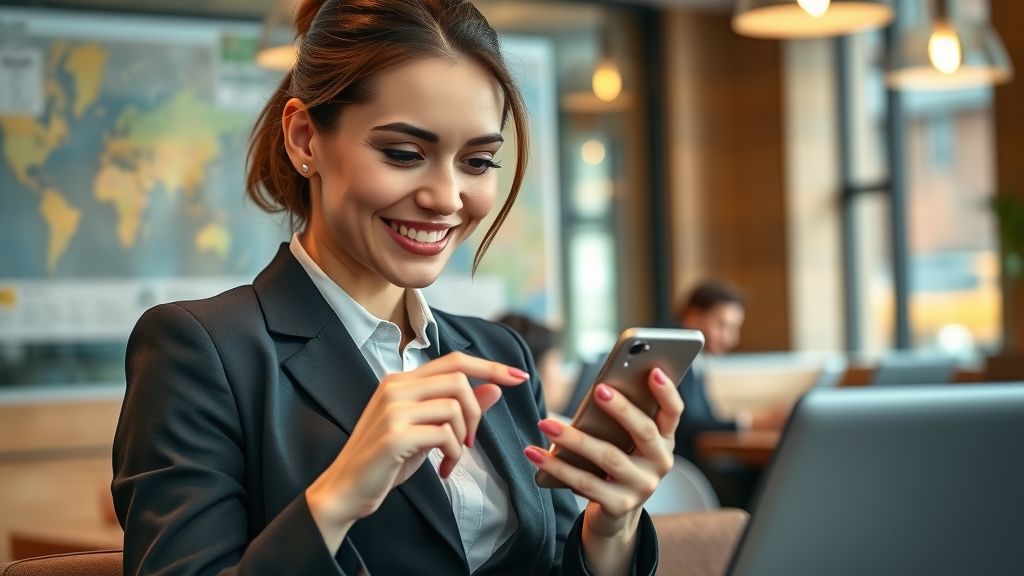 Sterling Heights businesswoman updating Google Business Profile and phone number for better local SEO reputation