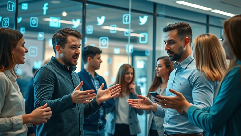 Sterling Heights social media marketing team collaborating to improve local SEO reputation