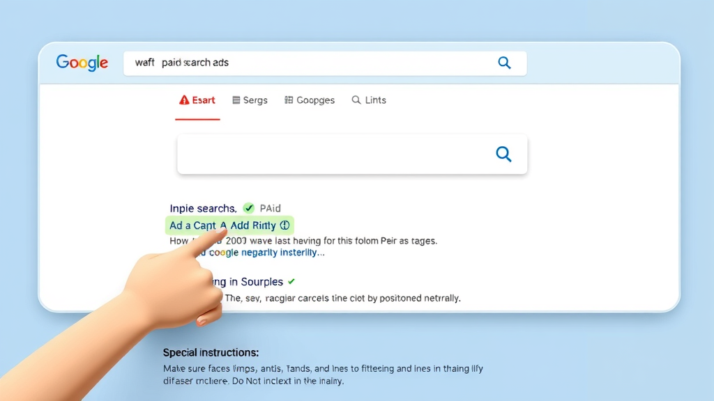 google search results page showing paid search ads and organic listings