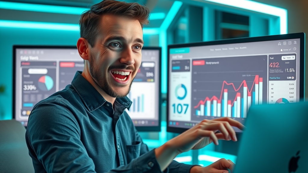marketer analyzing paid search ads a/b test results for improved quality score